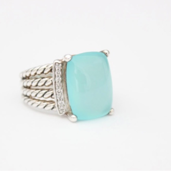 ISO. David Yurman Chalcedony 16x12 Wheaton ring - Picture 2 of 2
